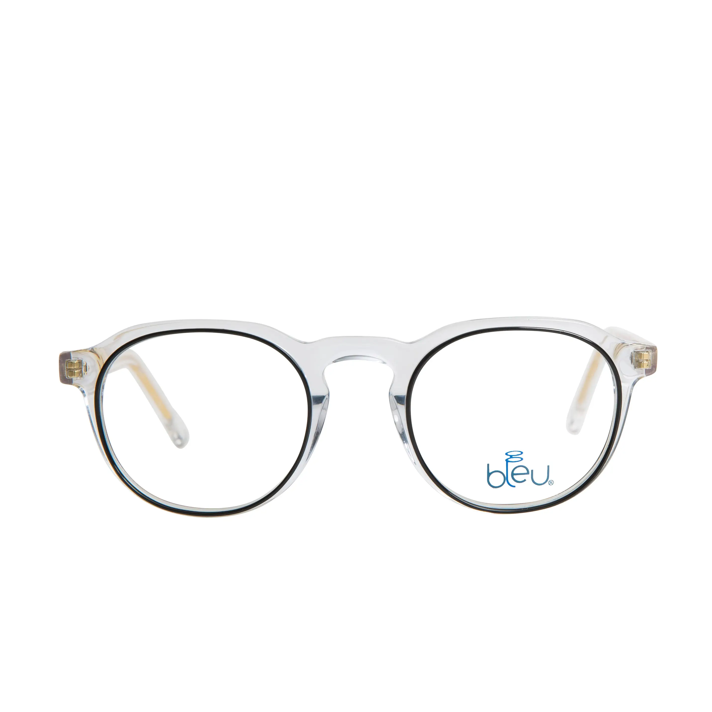 Bleu 8048, Round in Clear/Red