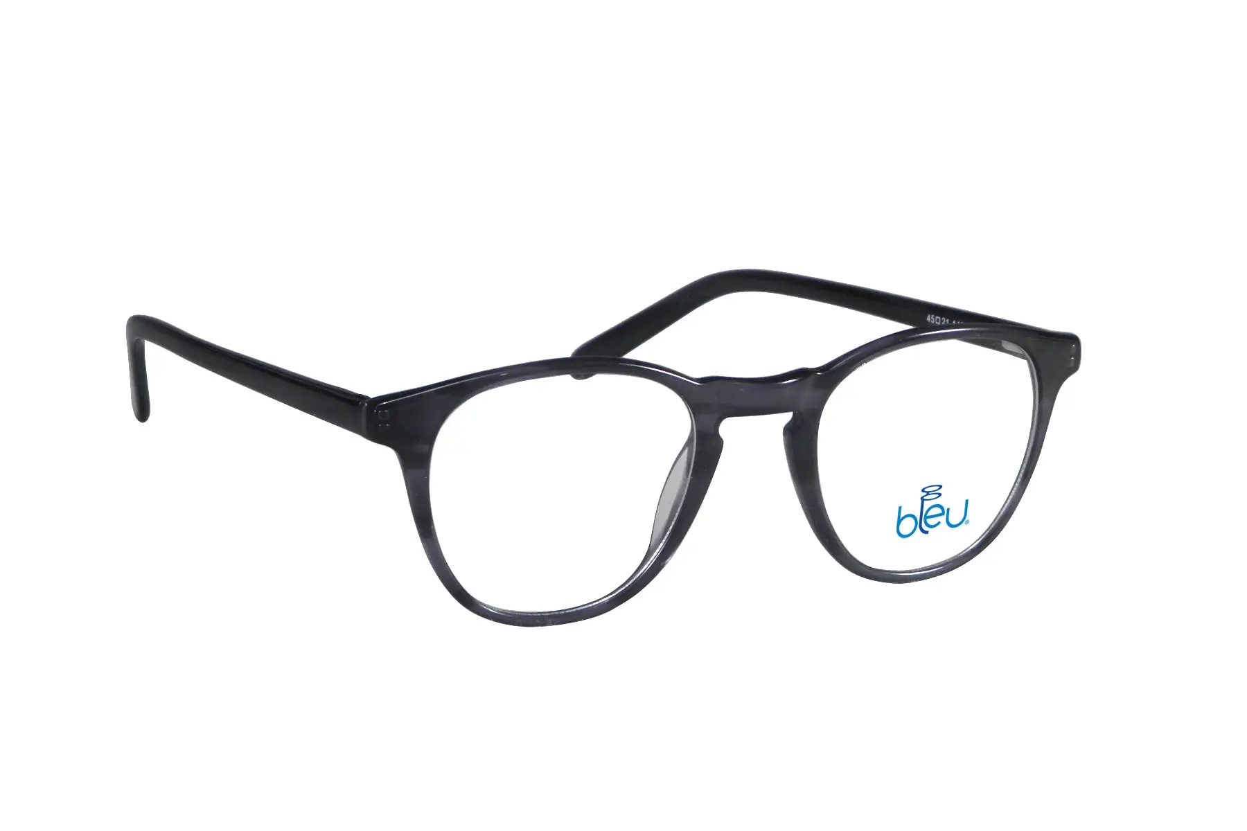 Bleu 8011, Round in Striped Grey