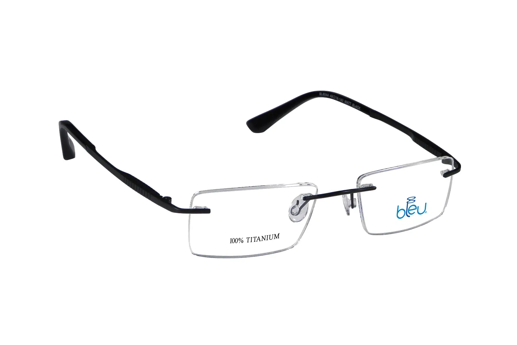Bleu 8044, Rectangular in Black